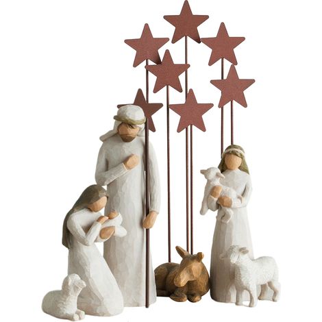 Ensemble de 20 ornements en résine représentant la Nativité de Jésus, cadeau de Noël Maria (1/5)