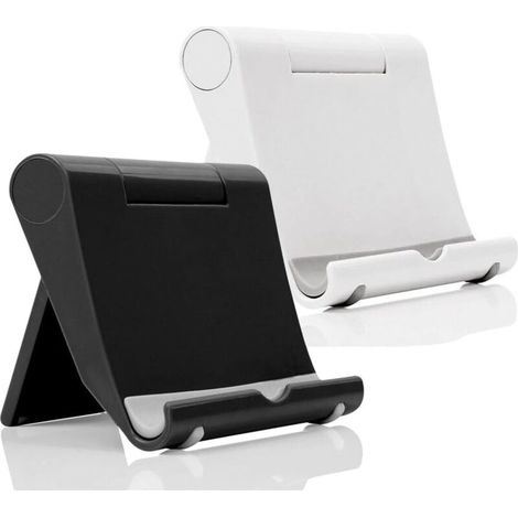 Lntyq 2pcs Support de téléphone de Bureau réglable Support de téléphone Pliable Compatible avec Smartphones et tablettes (1/5)