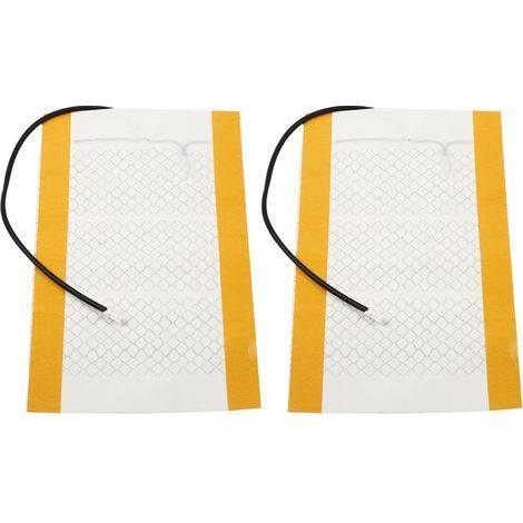 Tapis chauffant de siège auto 48x27cm 12V Lot de 2 Fibre de carbone Coussin chauffant universel pour voiture (1/5)