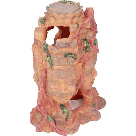Niche décorative en résine pour reptiles, polyvalente et adaptée aux aquariums et fontaines. Ornement Bouddha pour aquarium. (1/5)