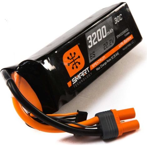 Spektrum Accessories 22.2V 3200mAh 6S 30C Smart LiPo Battery: IC5