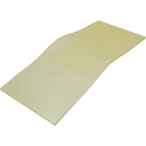 Ortviai Plaque en polyuréthane jaune haute résistance chimique et aux chocs – 8 × 200 × 500 mm (1/5)