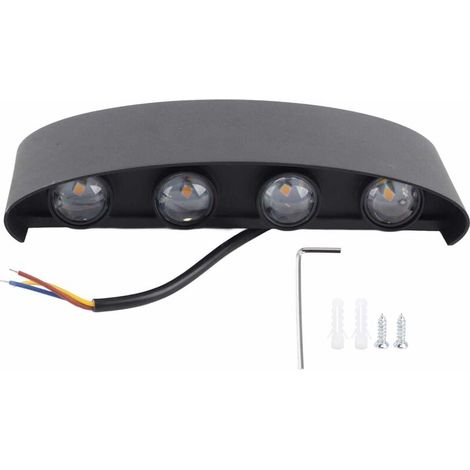 Jeffergarden Applique Murale LED 8W Lampes d'clairage Décoratives tanches pour Salon Chambre 85-265V-DOU