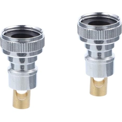 2pièces Adaptateur Robinet Pouce Pour Tuyau Raccord Rapide Pour Machine à Laver Système Anti-fuite Et Anti-déconnexion Accessoire Pratique (1/5)
