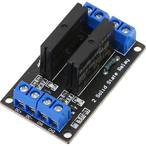Module relais de faible niveau, 2 canaux, 240 V, 2 A, accessoires de contrôle industriel avec fusible pour modification de circuit (1/5)