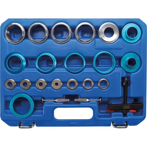 Bgs Technic – Coffret multi-outils pour montage et démontage de joints spi – 7 pièces de pression – 4 bagues d'espacement – Ø 21,5 à 64 mm