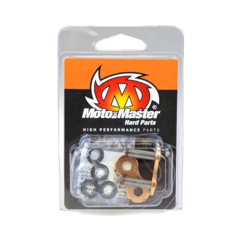 Eslabón de conexión Moto-master para cadena GPXN-520G, motocross/enduro profesional de cadena estrecha (anillo en X), color dorado - 1 unidad