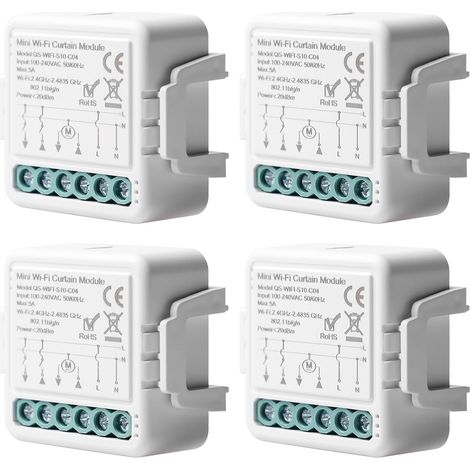 Modulo interruttore intelligente WiFi Tuya per tapparelle, controllo tramite Alexa, app e timer.