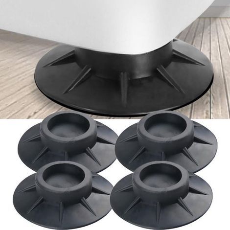 Amortisseurs 4 pièces pour lave-linge - Extra épais - Universels pour lave-linge et sèche-linge - Isolation phonique - Amortisseur de vibrations - Coussinet anti-vibrations - Élévateur pour lave-linge (1/5)