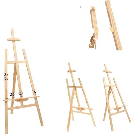 Caballete de artista, diseño ajustable, ligero y portátil, 150 cm (1/2)