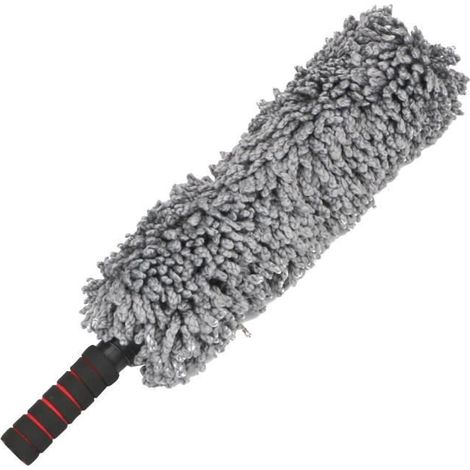 GRIS -Brosse à poussière pour véhicule,nettoyage automatique,microfibre douce,outil de lavage,soins de la saleté,polissage de v (1/4)