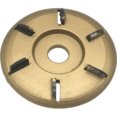 Green Mobility-6Dents Sculpture En Bois Power Tool Disque Fraise Du Bois Turbo Plateau The Pour 16 Mm D'Ouverture Creuser Angle Grinder, D'Or Arc (1/5)