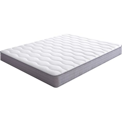 Matelas à ressorts 140 x 200 cm, épaisseur 20 cm, H3, blanc, design ergonomique (1/5)