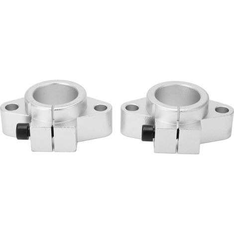 2 Pieces SHF40 Guide Rail Shaft Support, Aluminum Alloy Linear Motion Rail Support, Clamping Rail Guide Support for 40mm Diameter Shaft (1/5)