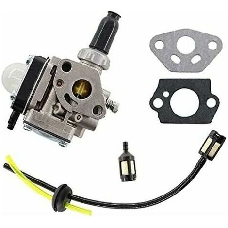 Carburateur pour débroussailleuse moteur Kawasaki TH43 TH48 Tondeuse à Gazon avec Universel Filtre à essence joint (1/4)