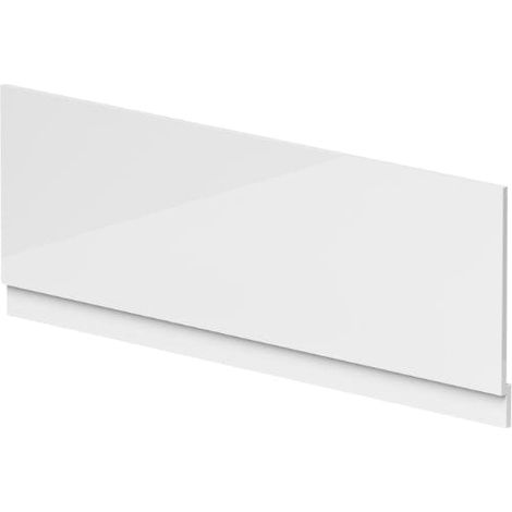 Nuie Gloss White 1600mm Bath Front Panel with Plinth - BPR103