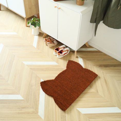 Paillasson Coco - Chat Miaou - Rouille - 73 x 52 cm (1/5)