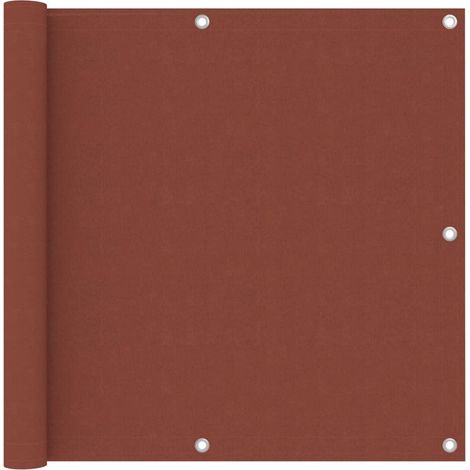 Écran de balcon Terre cuite 90x500 Tissu Oxford (1/5)