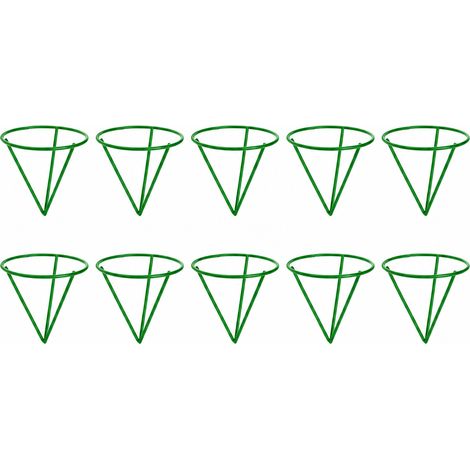 Lot de 10 supports de démarrage de graines de plantes hydroponiques, support de vase conique vert pour culture d'avocat, jardin d'intérieur (1/5)