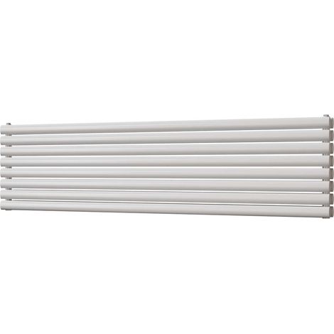 Omeara Axis - White Horizontal Radiator H464mm x W1800mm Double Panel