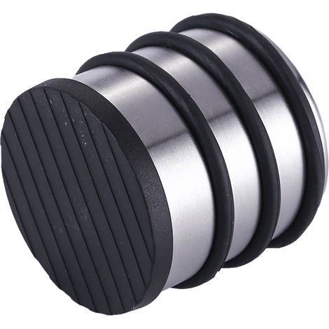 Bloque-Porte Butée de Porte Haut en INOX, 7x7.5cm (Lxh) Cale de Porte 1 kg pour Portes Lourdes - Butoir Design Acier Inoxydable - 1 pièce (1/5)