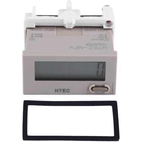 Compteur numérique, compteur électrique à caractères noirs H7EC-NFV facile à installer format de comptage 0-99999999 avec écran LCD à 8 chiffres pour l'électronique (1/5)