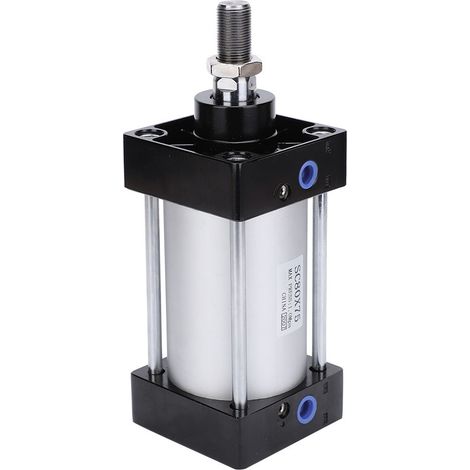 Composants pneumatiques pour vérin à air mince, alliage d'aluminium, course de 75 mm, SC80 x 75 (1/5)