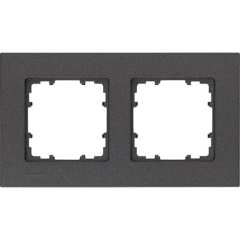 Marco 2 elementos 161x90mm en carbono metalizado  Siemens Delta MIRO 5TG11122