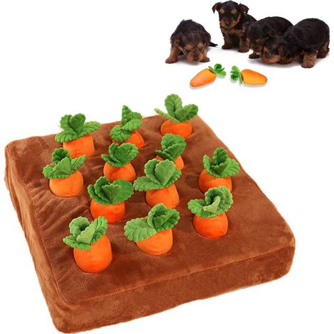 Jouet intelligent pour chien - Jouet interactif en peluche - Tapis à renifler - Jouet à mâcher et à renifler - Soulage le stress - Puzzle pour animaux de compagnie (1/5)