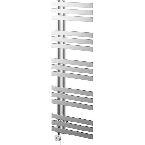 Wholesale Domestic Holden Chrome 1200mm x 500mm Designer Digital Thermostatic Electric Heated Towel Rail (1/5)