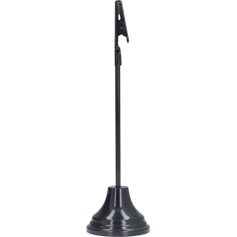 Porte-numéros de bureau noir, support photo de bureau pratique, robuste et décoratif, durable (1/5)