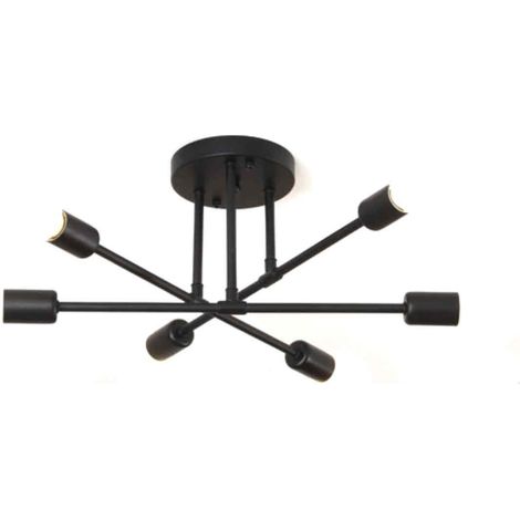 Plafonnier minimaliste moderne, lampe créative pour chambre ou salon, lampe de couloir, lampe en fer forgé pour restaurant ou salon de thé. (1/5)
