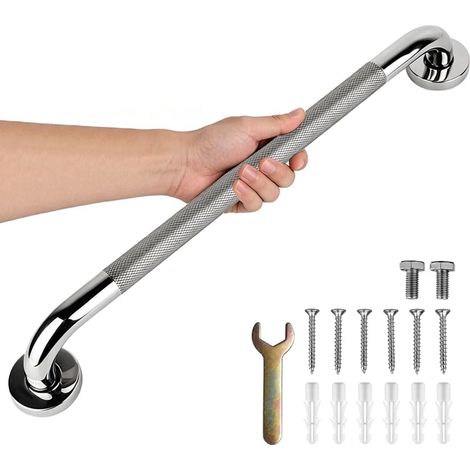 Barre D'appui de Salle de Bain 60cm,Poignée de Sécurité en Acier Inoxydable (1/5)