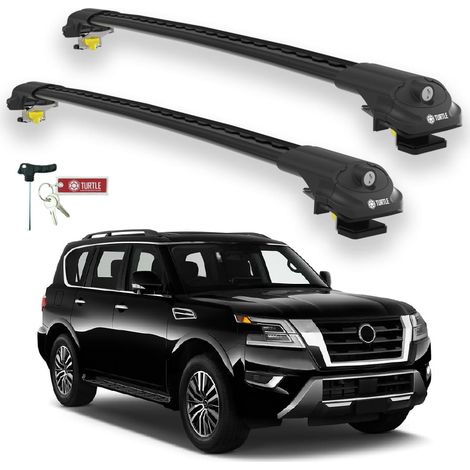 TURTLE kompatibel mit Nissan Armada (Y62) 2017-2025 Dachträger Air1 Schwarz (1/5)