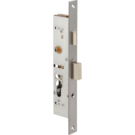 Serrure multipoint encastrée 3 points 70mm – Acier traité anticorrosion – Entrée profil européen – Têtière inox – F136404000 – Metalux Sas