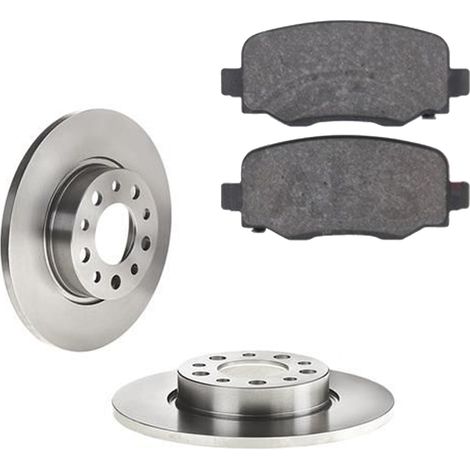 KIT FRENI POSTERIORI compatibile con FIAT 500X (334) - DISCHI + PASTIGLIE OEM: FDB4925 / 17623 /SOSTITUZIONE DIRETTA/BASSA POLVERE/SILENZIOSO (1/5)