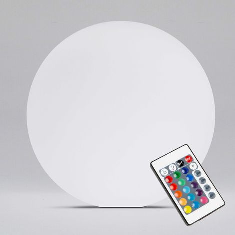 Oviala – Boule LED rechargeable multicolore 50cm – Étanche IP67 – Autonomie 8 à 12 heures – Télécommande 24 boutons incluse (1/5)