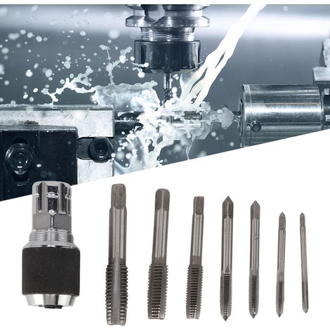 Les mandrins de taraudage M3-M12 sont compatibles avec les clés M19 de 3/8" de diamètre intérieur. Ils s'utilisent avec des douilles dans un jeu de mandrins et de clés de taraudage. (1/5)