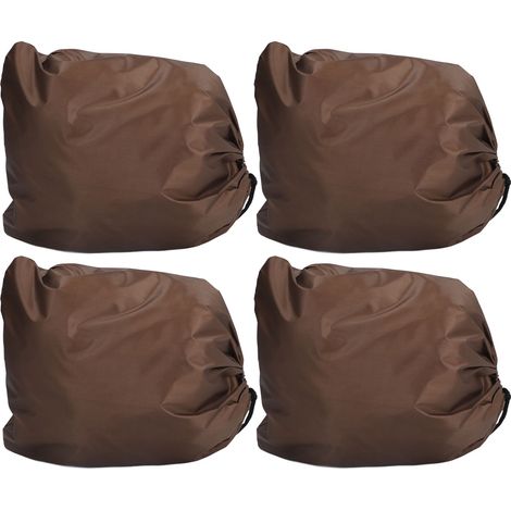 4 pièces housse de protection pour rétroviseur de voiture, couverture anti-gel pour robinet en taffetas polyester 190T, marron (1/5)