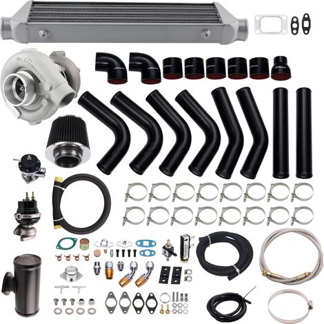 Kit Turbo T3 T4 + Intercooler + Tubería Wastegate para BMW E36 E46 328i 325I NEW (1/5)