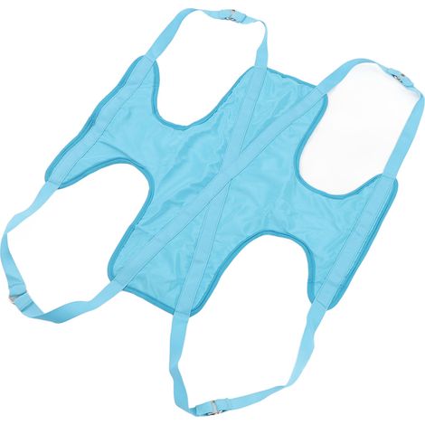 Hundepflege-Netz-Set, atmungsaktiv, reibungsarm, verstellbare Gurte, Geschirr für den Transport kleiner Hunde, blau, Größe L (1/5)