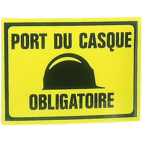 Panneau porte casque obligatoire 300x200mm - NOVAP - 4304342.UNITE