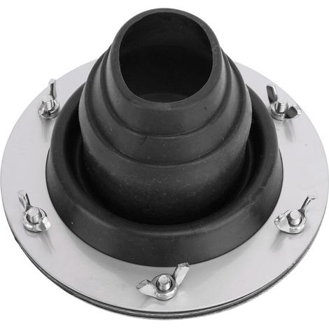 Kit de raccordement pour poêle de tente : tuyau silicone haute température, solin de toit, adapté aux conduits à triple paroi, couleur noire