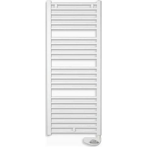 Sèche-serviettes électrique acier TAHITI Blanc 750W - 1220 x 500 mm - Finimetal (1/4)