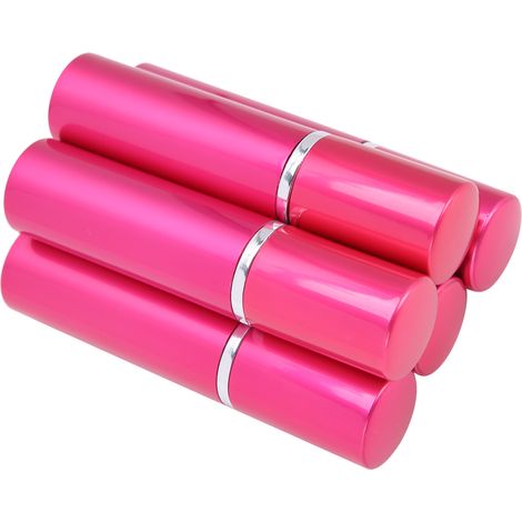 x 10 ml nachfüllbare Parfümfläschchen – Leerer, tragbarer Aluminium-Zerstäuber, Rosenrot (1/5)