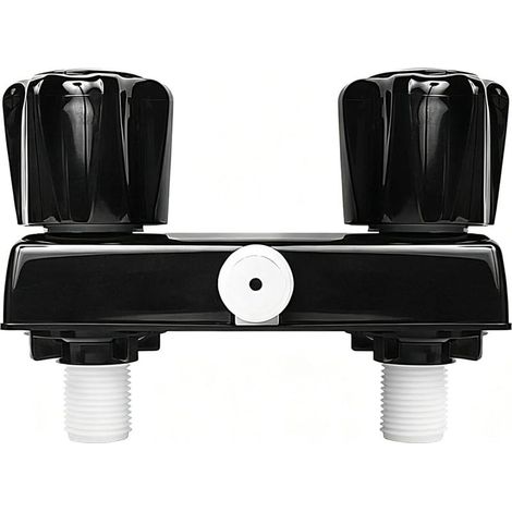 Robinet de douche compact avec inverseurs pour campeurs intérieurs et extérieurs utilisant un adaptateur mélangeur de douche à double bouton (1/5)