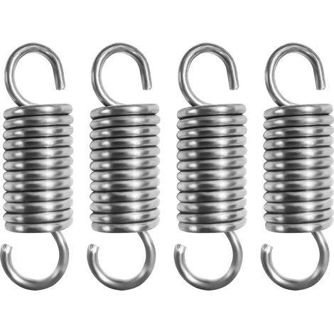 4Pcs Ressorts de traction 50mm avec Crochets, Ressort de Tension en Acier Inoxydable, Ressorts Extension Diamètre Extérieur 15mm, Diamètre du fil 2,2mm, Force 12 kg (1/5)