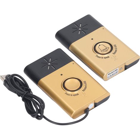 Sonnette intelligente à commande vocale avec interphone puissant et clair, sonnette interphone sans fil individuelle. (1/5)