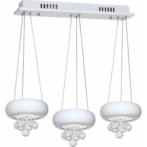 LAMPADA A SOSPENSIONE LUX BIANCO 3X6W LED
