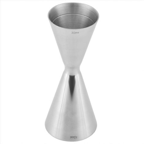 Doppelkopf-Cocktailshaker mit Messbecher 45 ml für Bar, Hochzeit und Party, Messbecher aus Edelstahl, Barkeeper-Zubehör zur Zubereitung von Weinen und Cocktails (1/5)